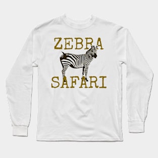 Zebra Safari Long Sleeve T-Shirt